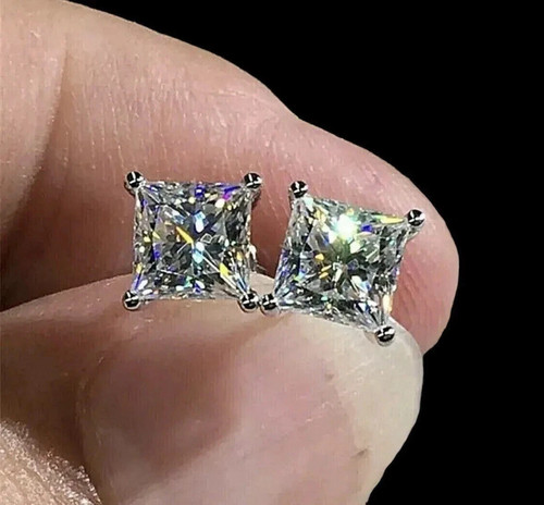 2ct princess cut lab - cut,